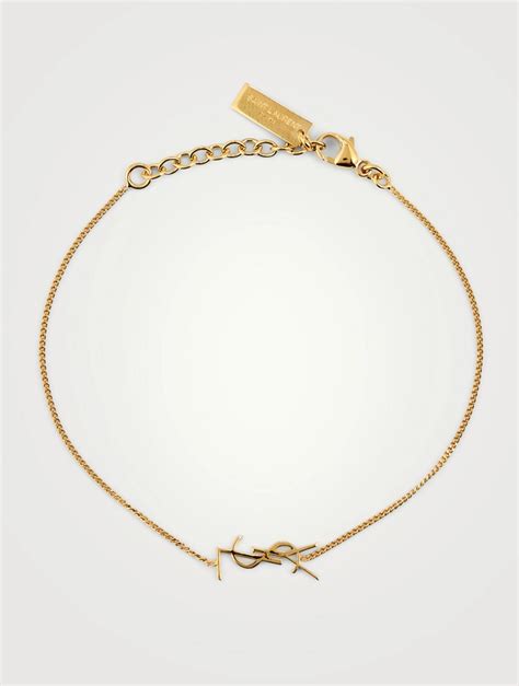 ysl chain bracelet|yves saint laurent bracelets.